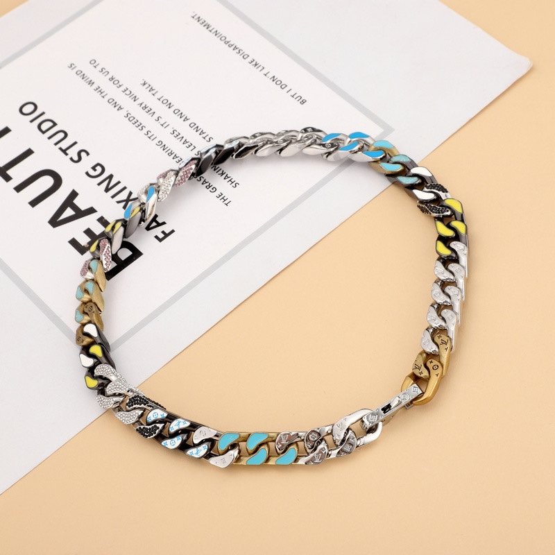 Louis Vuitton LV Chain Links Necklace MP3065    50cm    - DopestKickz