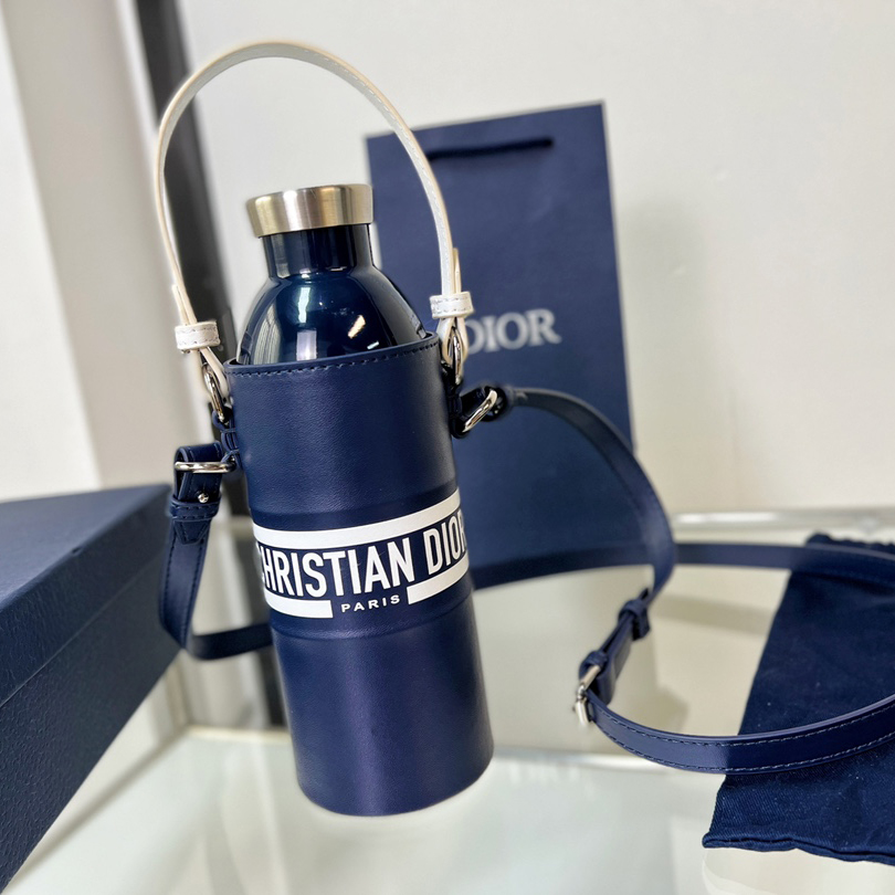Dior Vibe Bottle Holder Blue Calfskin - DopestKickz