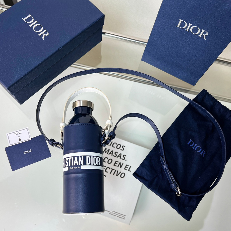 Dior Vibe Bottle Holder Blue Calfskin - DopestKickz