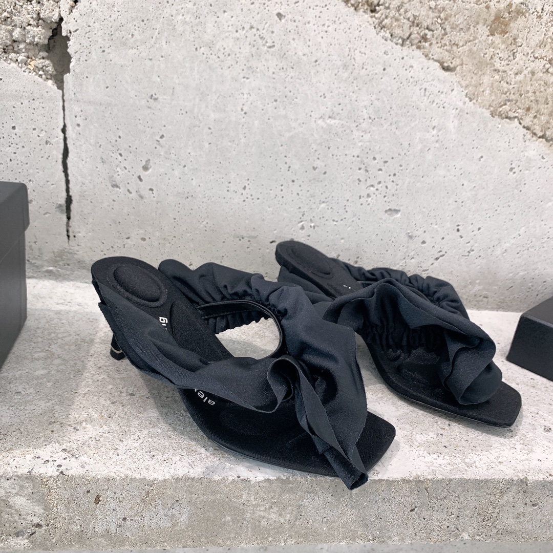 Alexander Wang Celeste 65 Ruffle Sandal In Lycra - DopestKickz