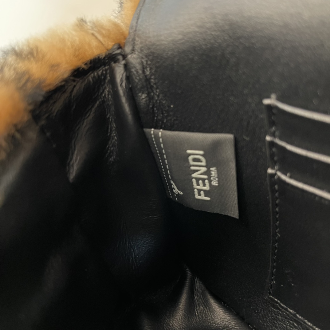Fendi Baguette Brown Sheepskin Bag - DopestKickz