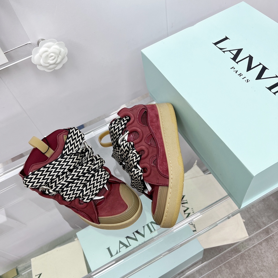 Lanvin Leather Curb Sneaker - DopestKickz