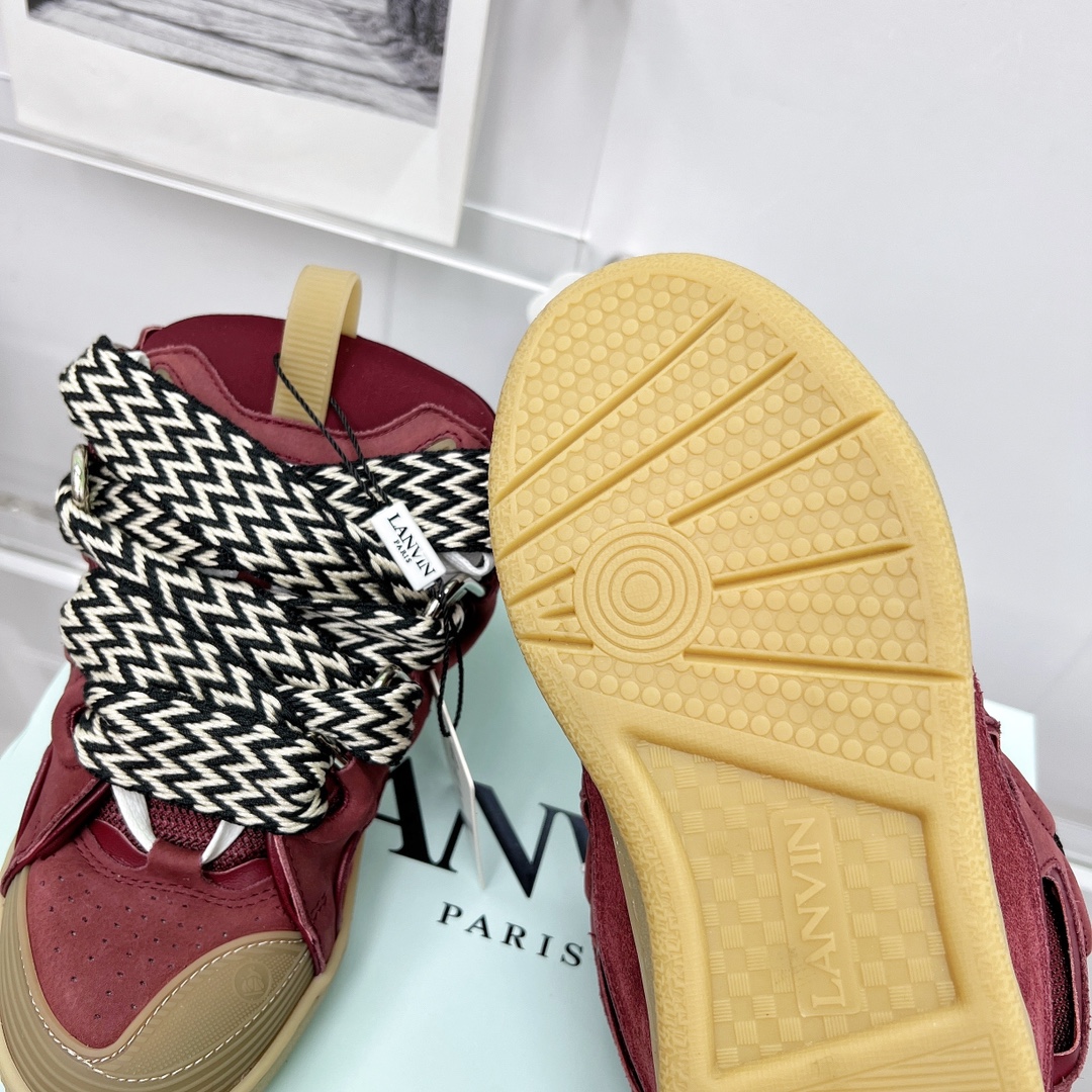 Lanvin Leather Curb Sneaker - DopestKickz