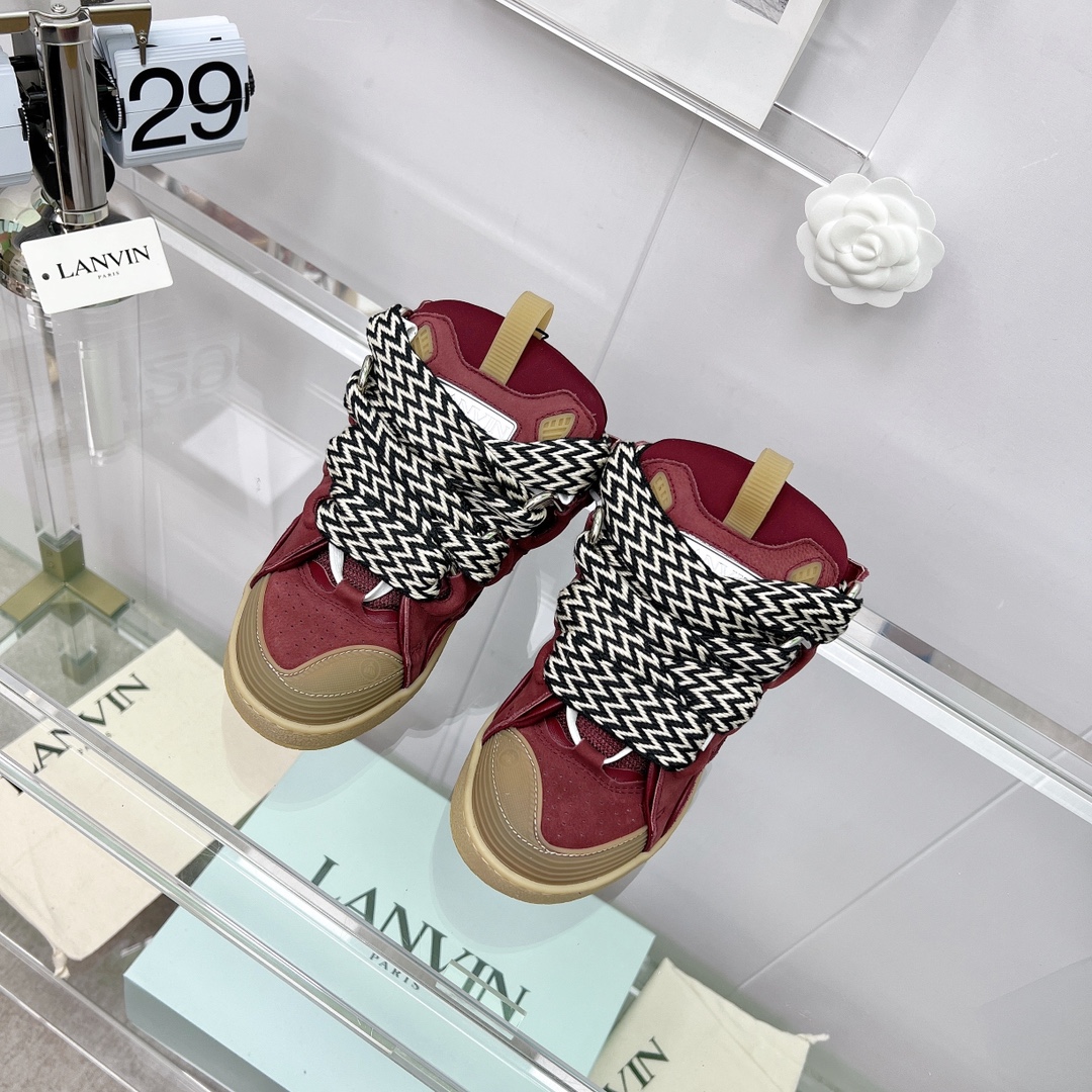 Lanvin Leather Curb Sneaker - DopestKickz