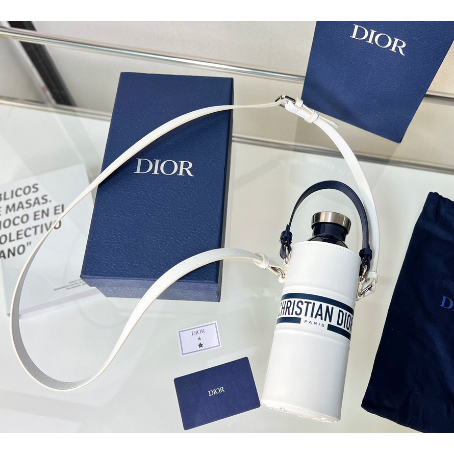 Dior Vibe Bottle Holder White Calfskin - DopestKickz