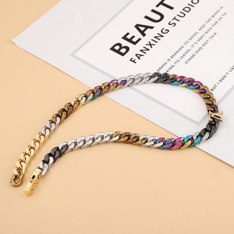 Louis Vuitton LV Chain Links Necklace M69462  50cm    - DopestKickz