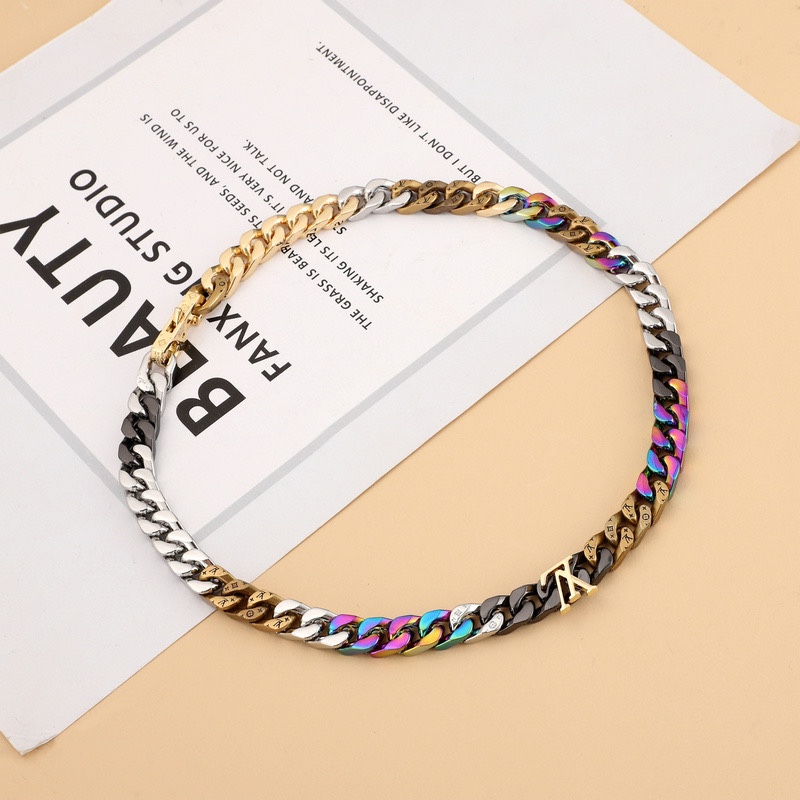 Louis Vuitton LV Chain Links Necklace M69462  50cm    - DopestKickz