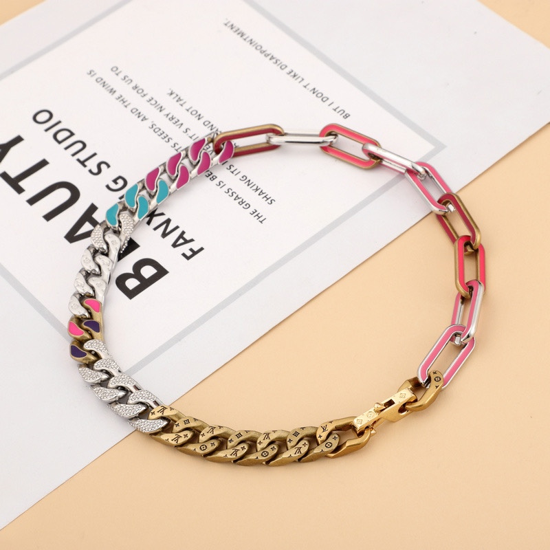 Louis Vuitton LV Mixed Necklace 50cm    - DopestKickz