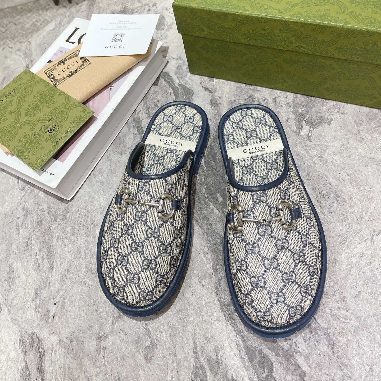 Gucci Men's Slipper With Horsebit - DopestKickz