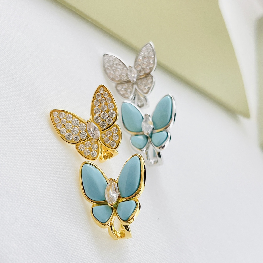 Van Cleef & Arpels Two Butterfly Earrings - DopestKickz