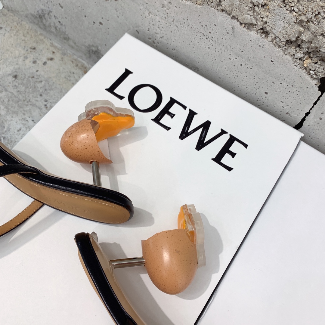 Loewe Broken Egg Sandal In Goatskin - DopestKickz