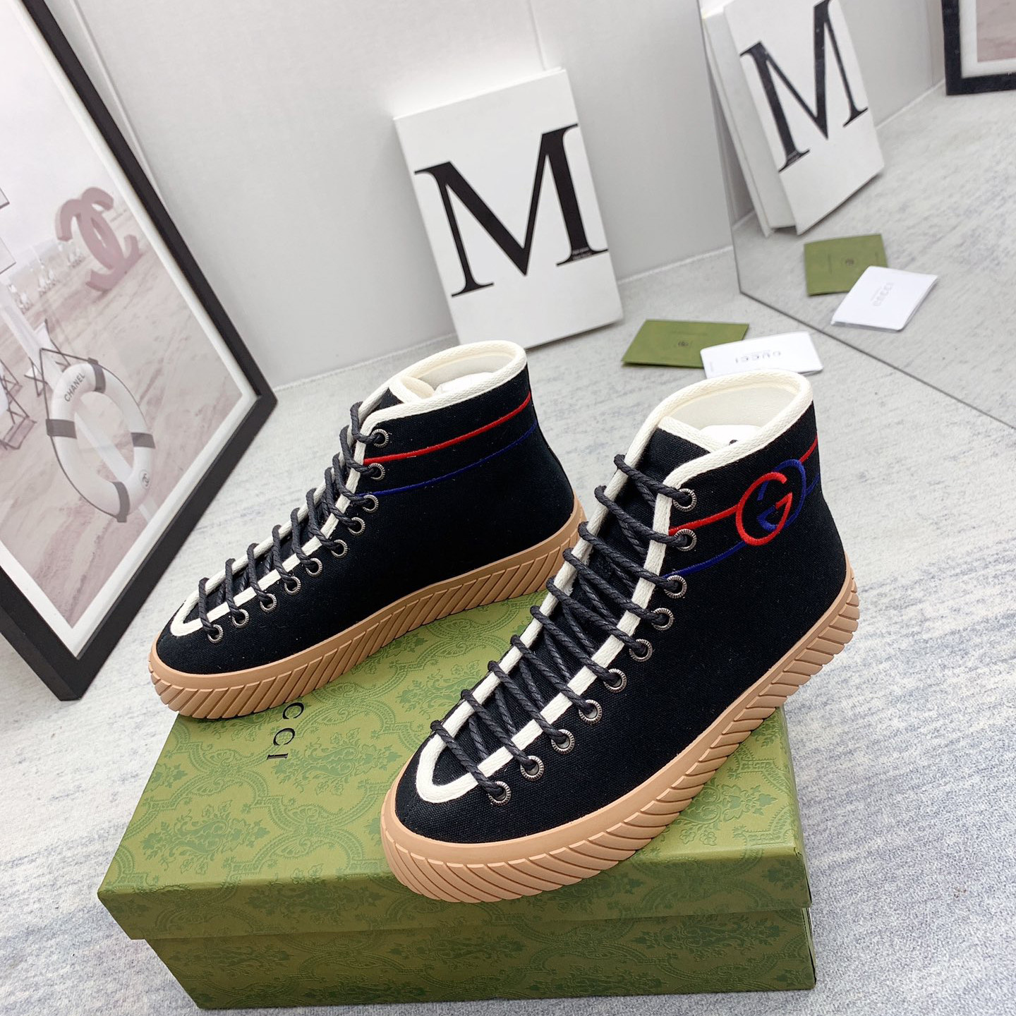Gucci Interlocking G High-Top Sneaker - DopestKickz