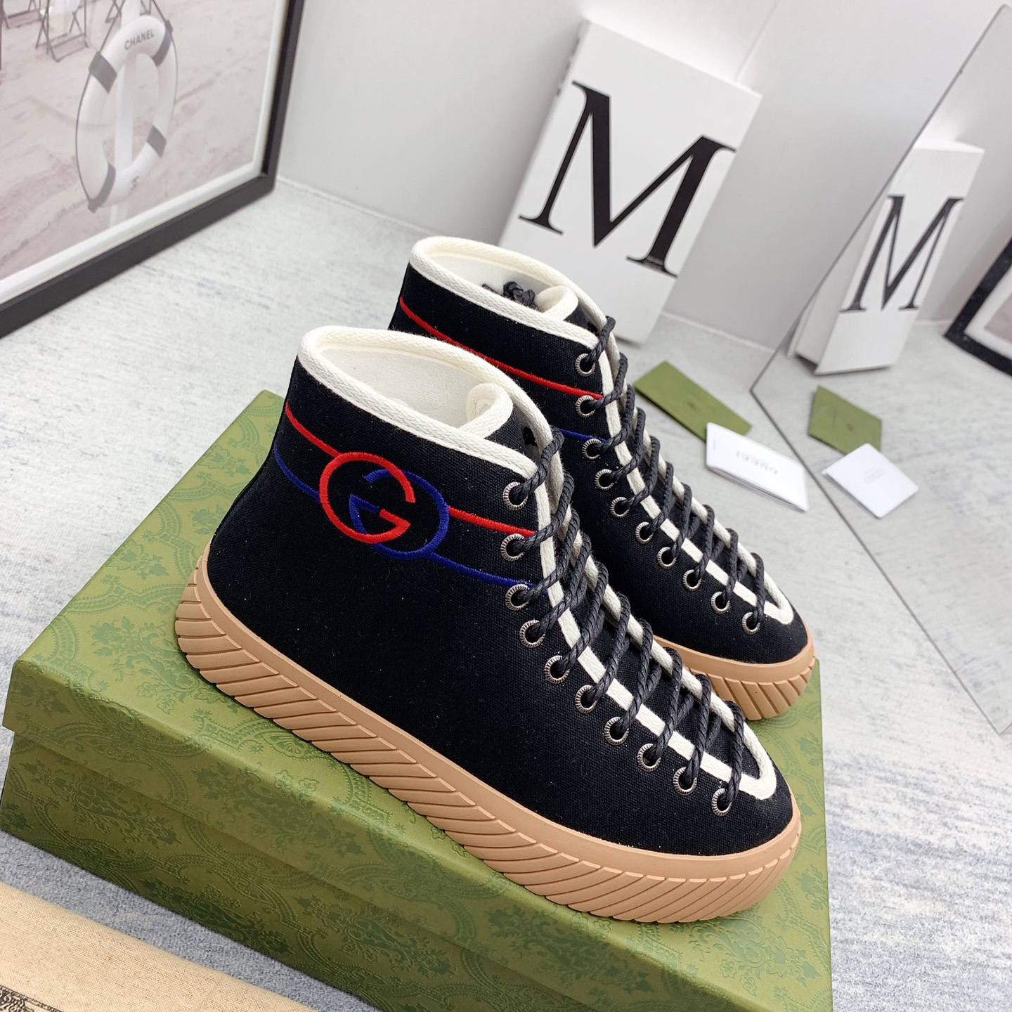 Gucci Interlocking G High-Top Sneaker - DopestKickz
