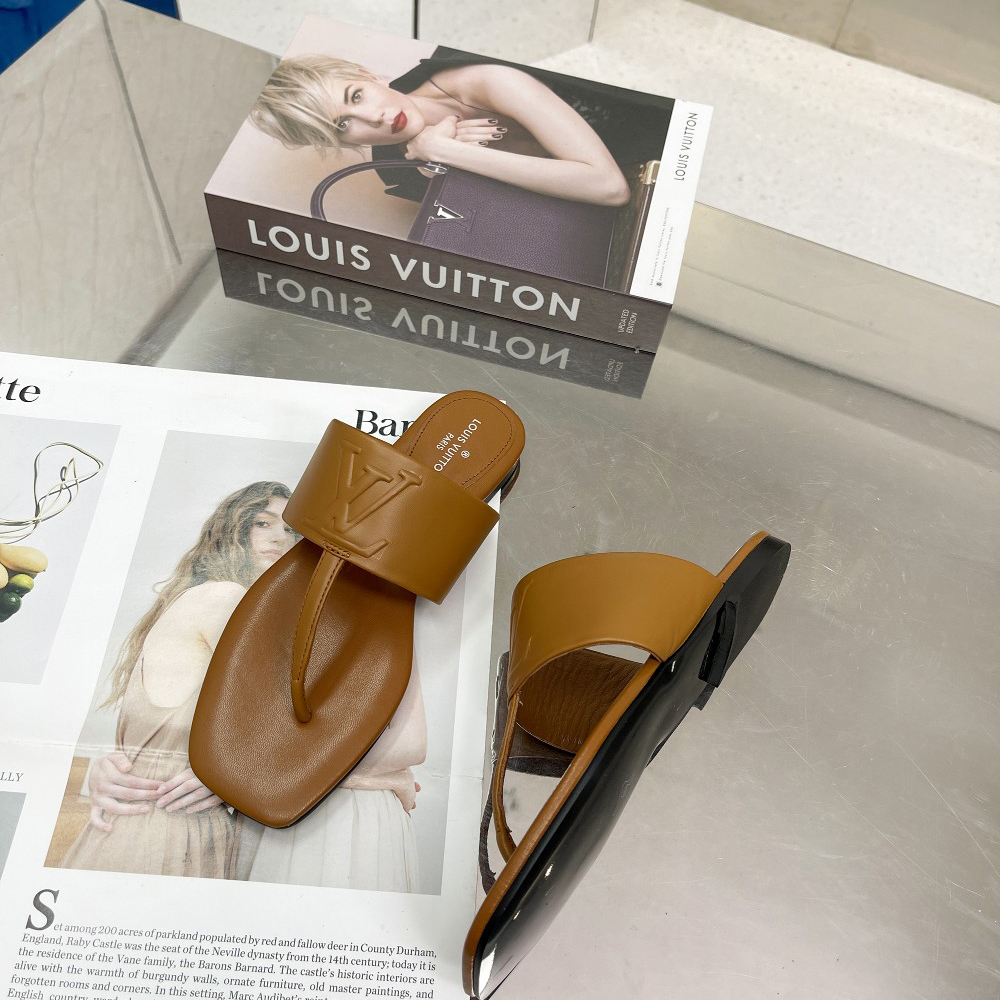 Louis Vuitton Drapy Flat Thong     - DopestKickz