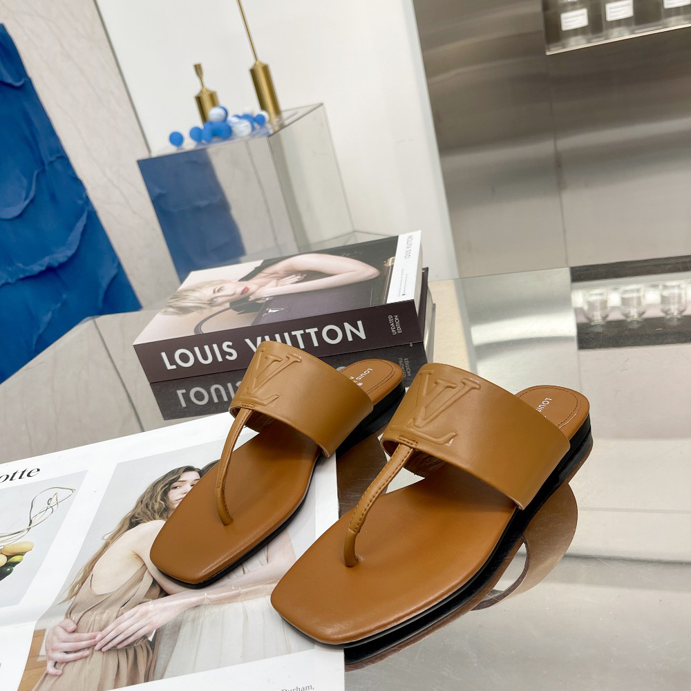 Louis Vuitton Drapy Flat Thong     - DopestKickz