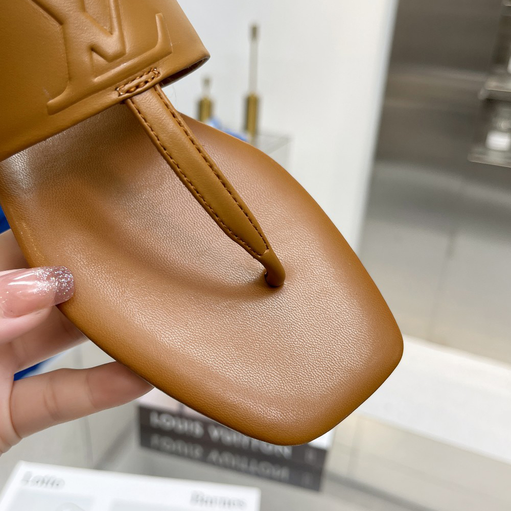 Louis Vuitton Drapy Flat Thong     - DopestKickz