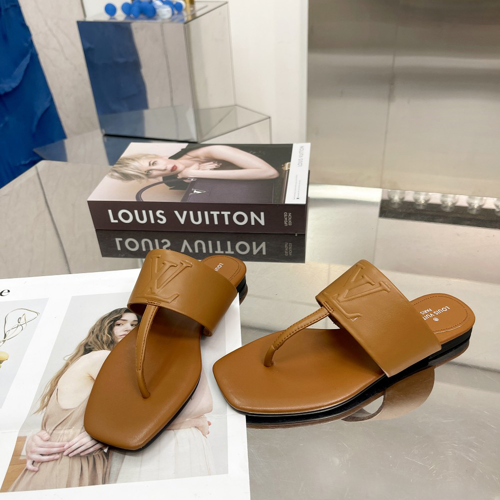 Louis Vuitton Drapy Flat Thong     - DopestKickz