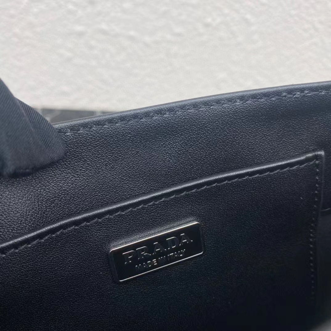 Prada Small Crystal-Studded Satin Tote Bag(17.5-15-5cm) - DopestKickz