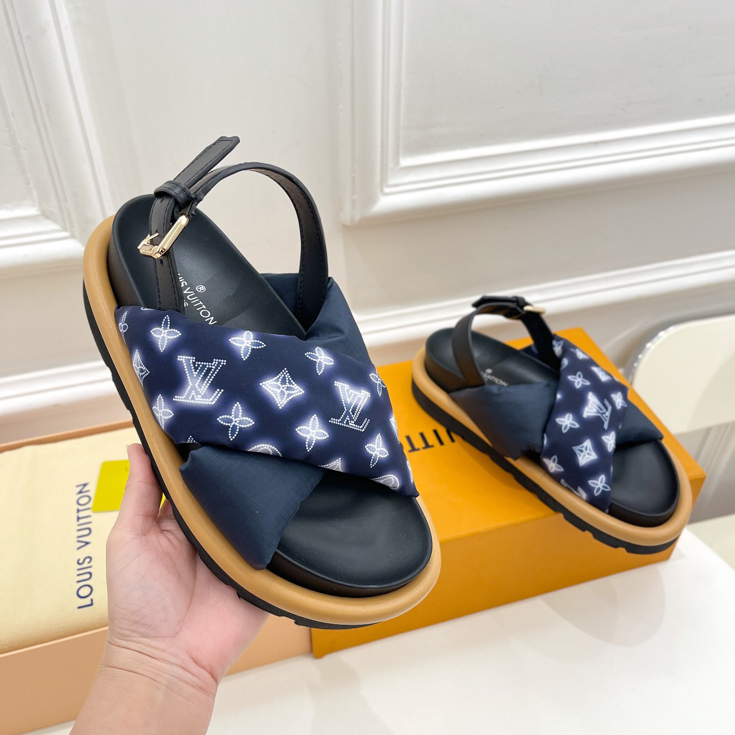 Louis Vuitton Pool Pillow Comfort Flat Bottom Sandal     1A9PP1 - DopestKickz