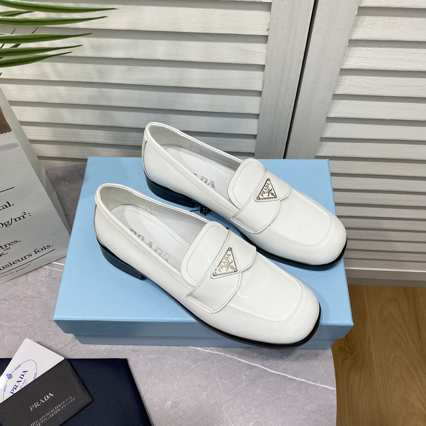 Prada Chocolate Brushed Leather Loafers - DopestKickz