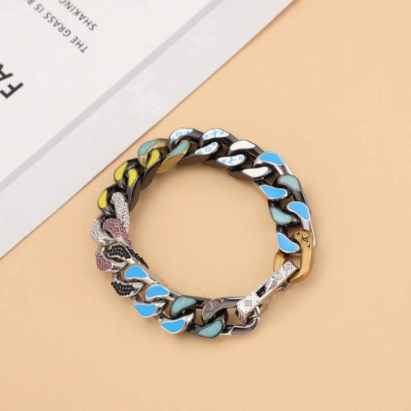Louis Vuitton LV Chain Links Bracelet  21cm   mp3066 - DopestKickz