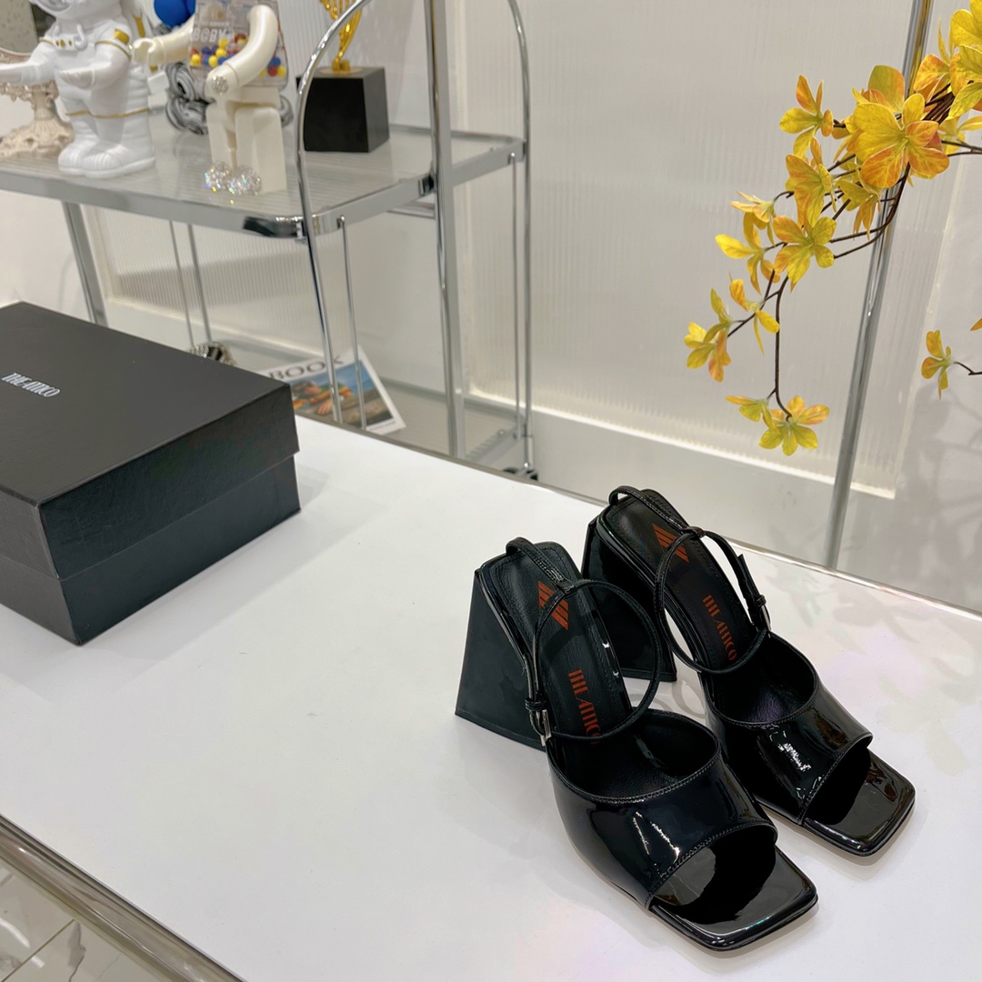 The Attico ''Piper'' Black Sandal - DopestKickz