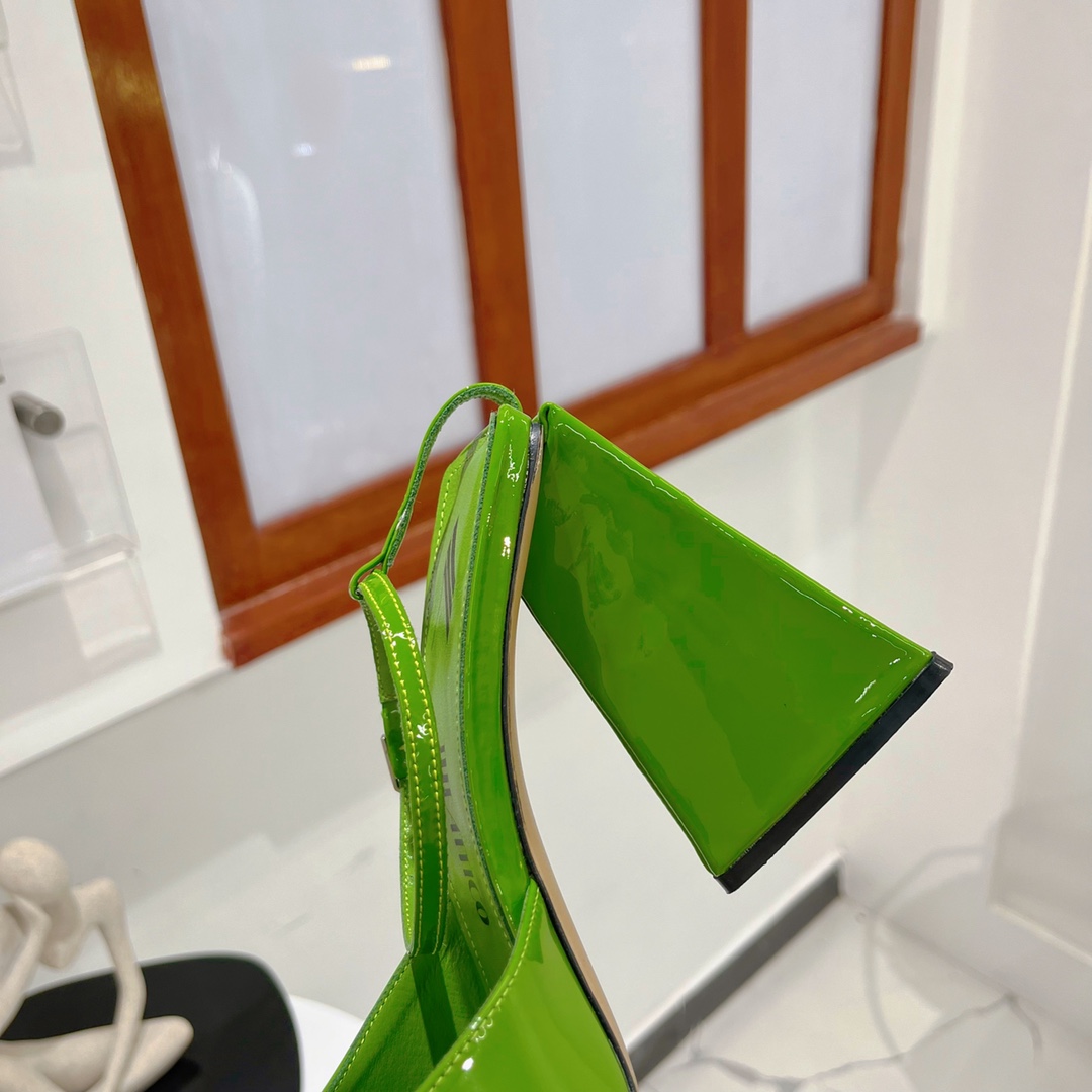 The Attico ''Piper'' Neon Emerald Sandal - DopestKickz