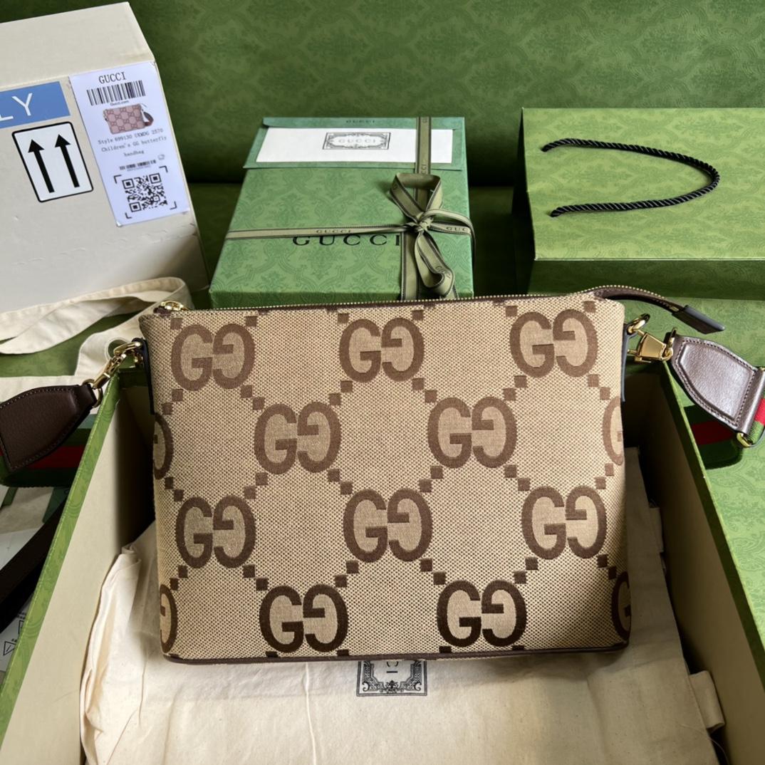 Gucci Jumbo GG Messenger Bag(31-24.5-5cm) - DopestKickz