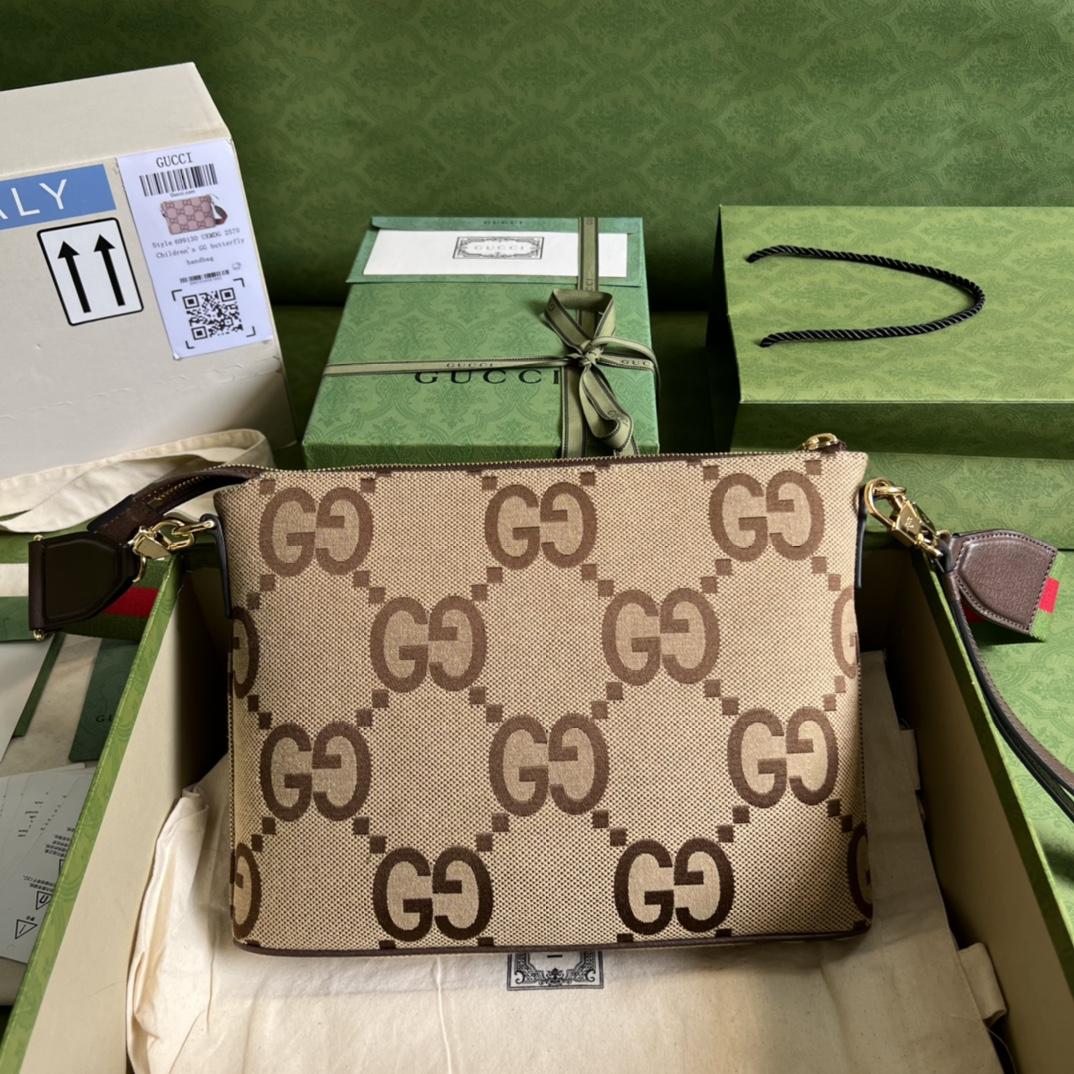 Gucci Jumbo GG Messenger Bag(31-24.5-5cm) - DopestKickz