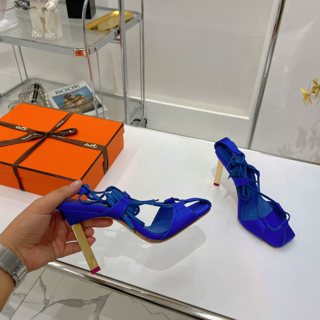 The Attico ''Adele'' Electric Blue Sandal - DopestKickz