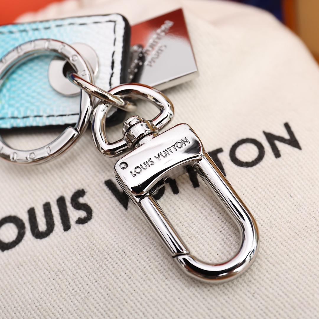 Louis Vuitton Damier Stripes Tab Bag Charm And Key Holder    M00735 - DopestKickz