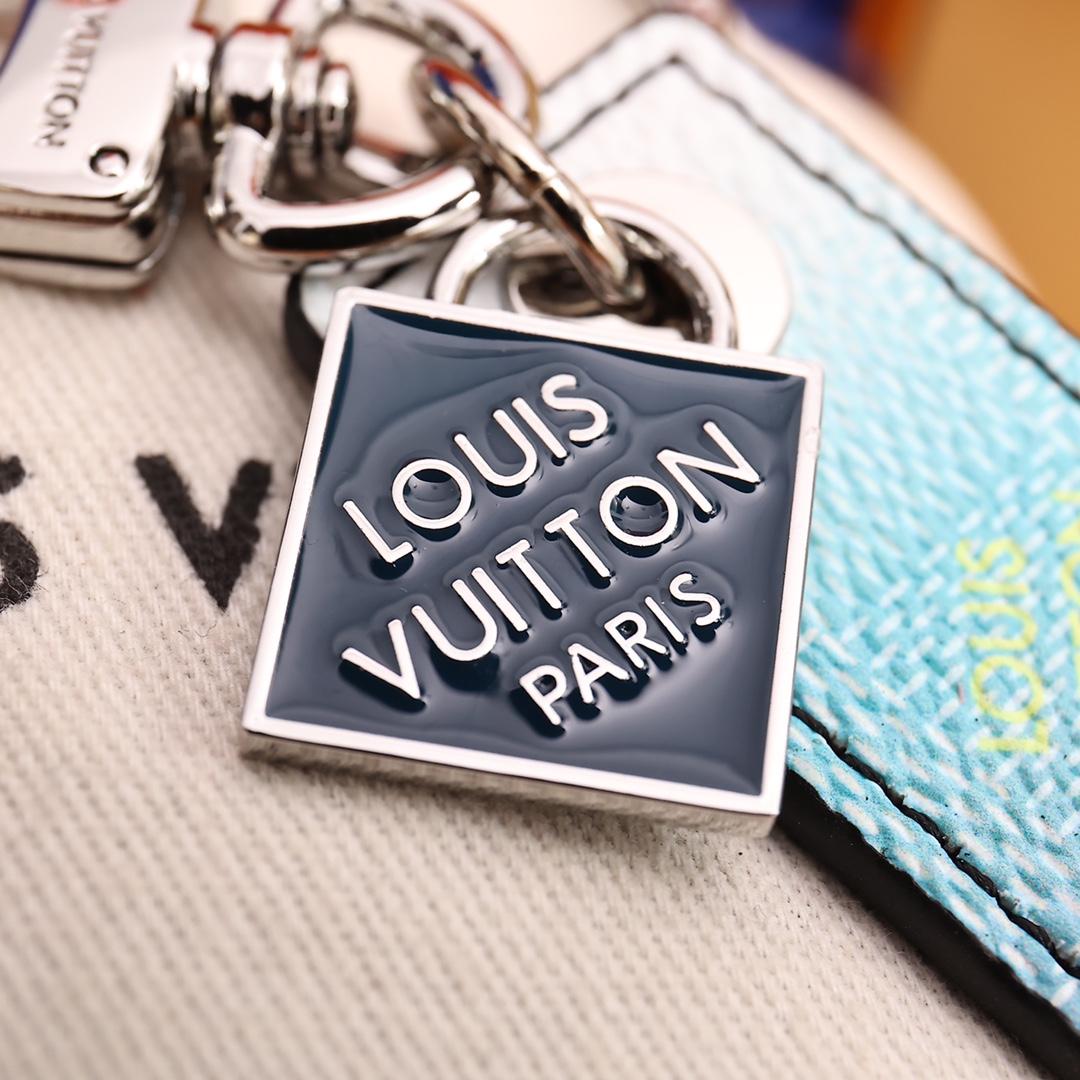 Louis Vuitton Damier Stripes Tab Bag Charm And Key Holder    M00735 - DopestKickz
