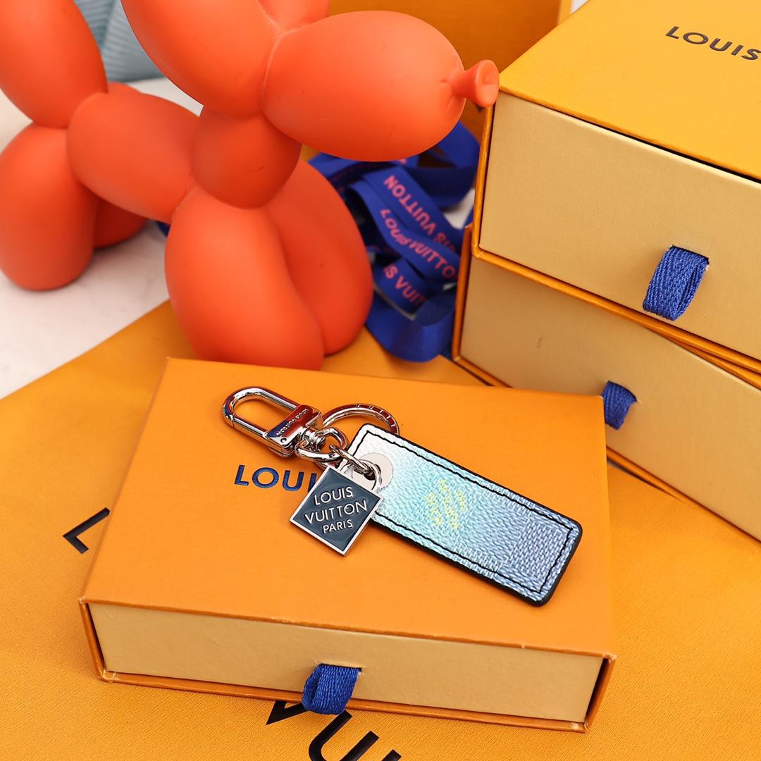 Louis Vuitton Damier Stripes Tab Bag Charm And Key Holder    M00735 - DopestKickz