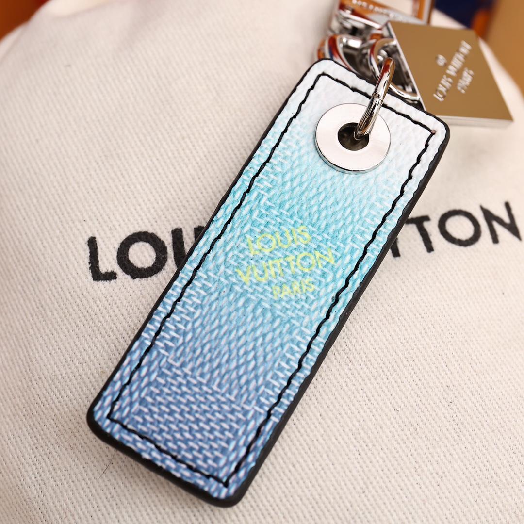 Louis Vuitton Damier Stripes Tab Bag Charm And Key Holder    M00735 - DopestKickz