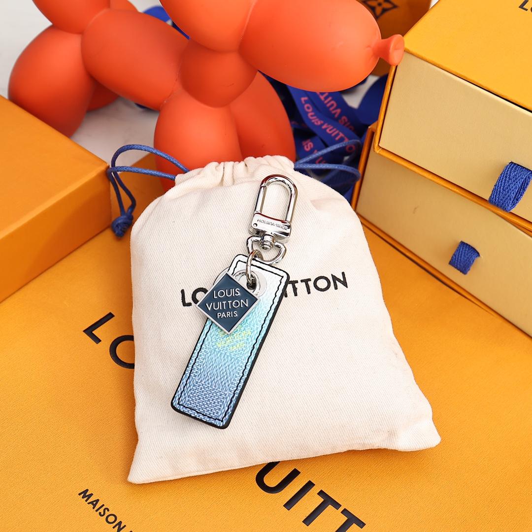 Louis Vuitton Damier Stripes Tab Bag Charm And Key Holder    M00735 - DopestKickz