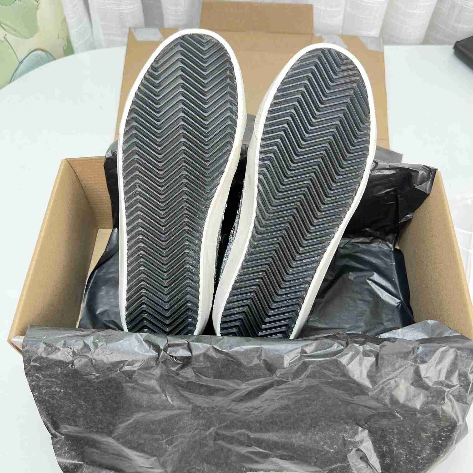 Golden Goose Super-Star Sabots In Silver Glitter With Red Leather Star - DopestKickz