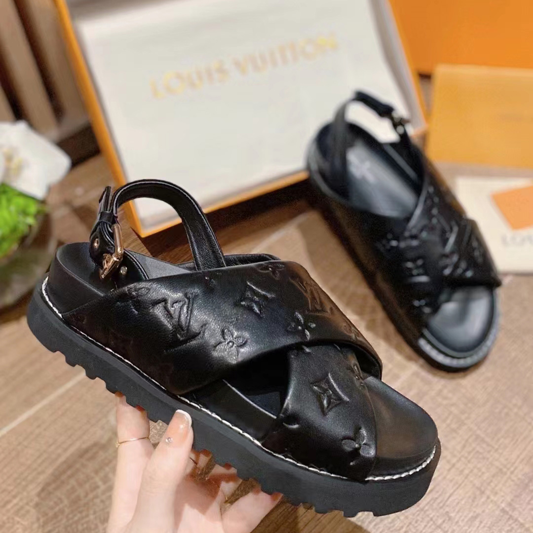 Louis Vuitton Paseo Flat Comfort Sandal     1A9RDL - DopestKickz