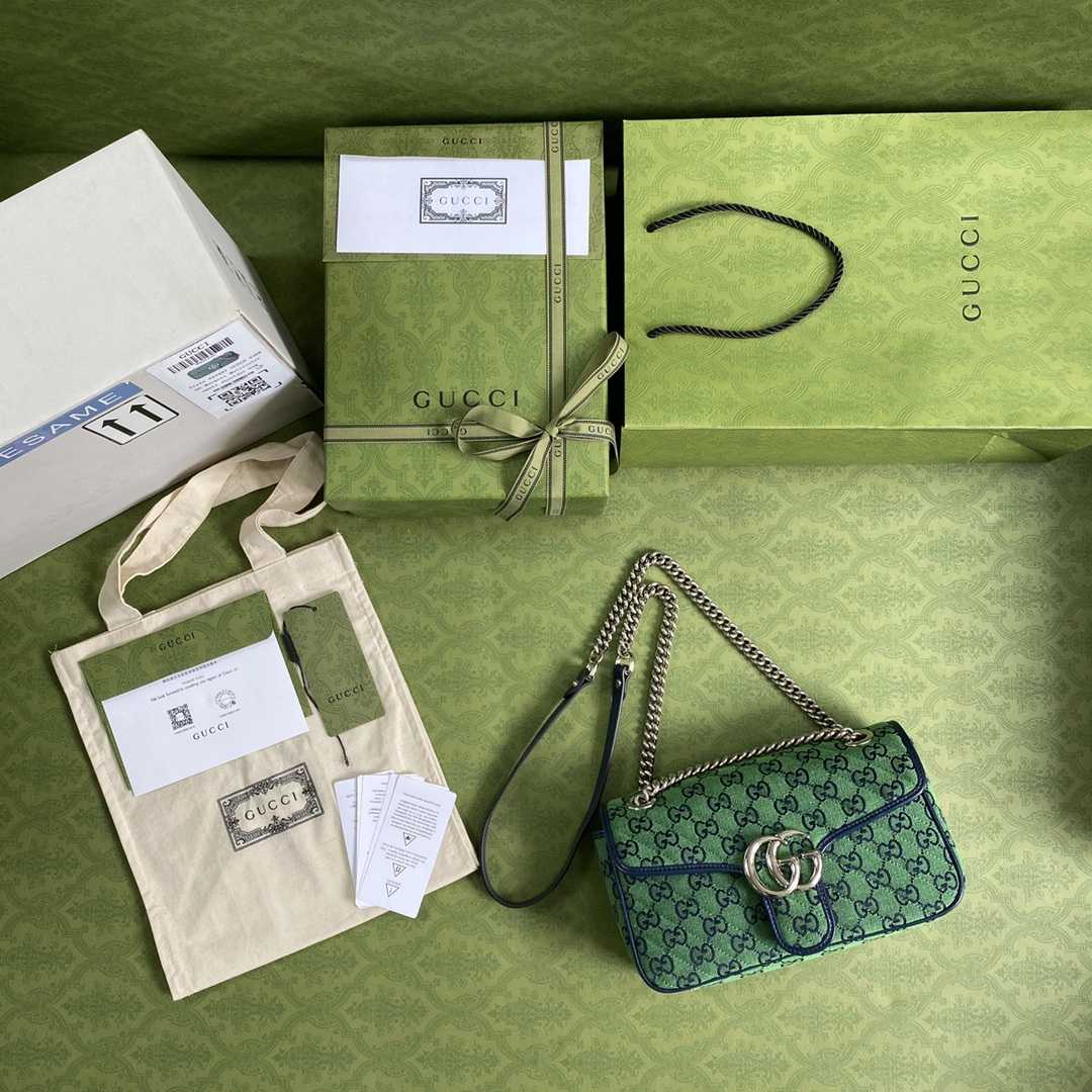 Gucci GG Marmont Mini Shoulder Bag(26-15-7cm) - DopestKickz