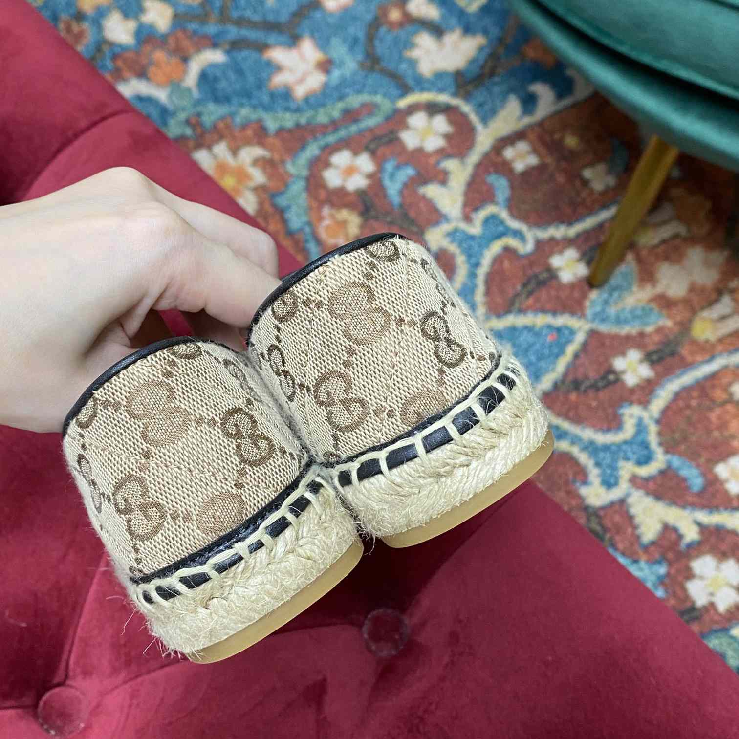 Gucci Women's GG Matelassé Canvas Espadrille - DopestKickz