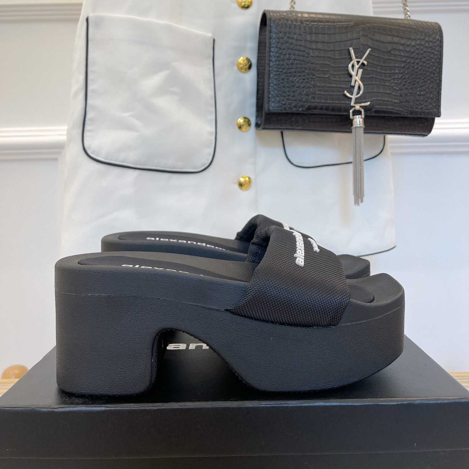Alexander Wang Aw Platform Slide In Nylon - DopestKickz