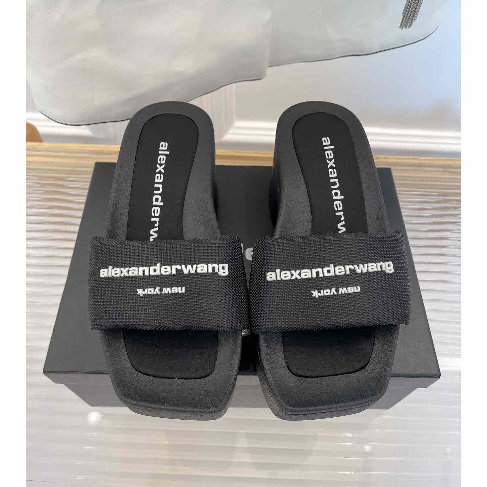 Alexander Wang Aw Platform Slide In Nylon - DopestKickz