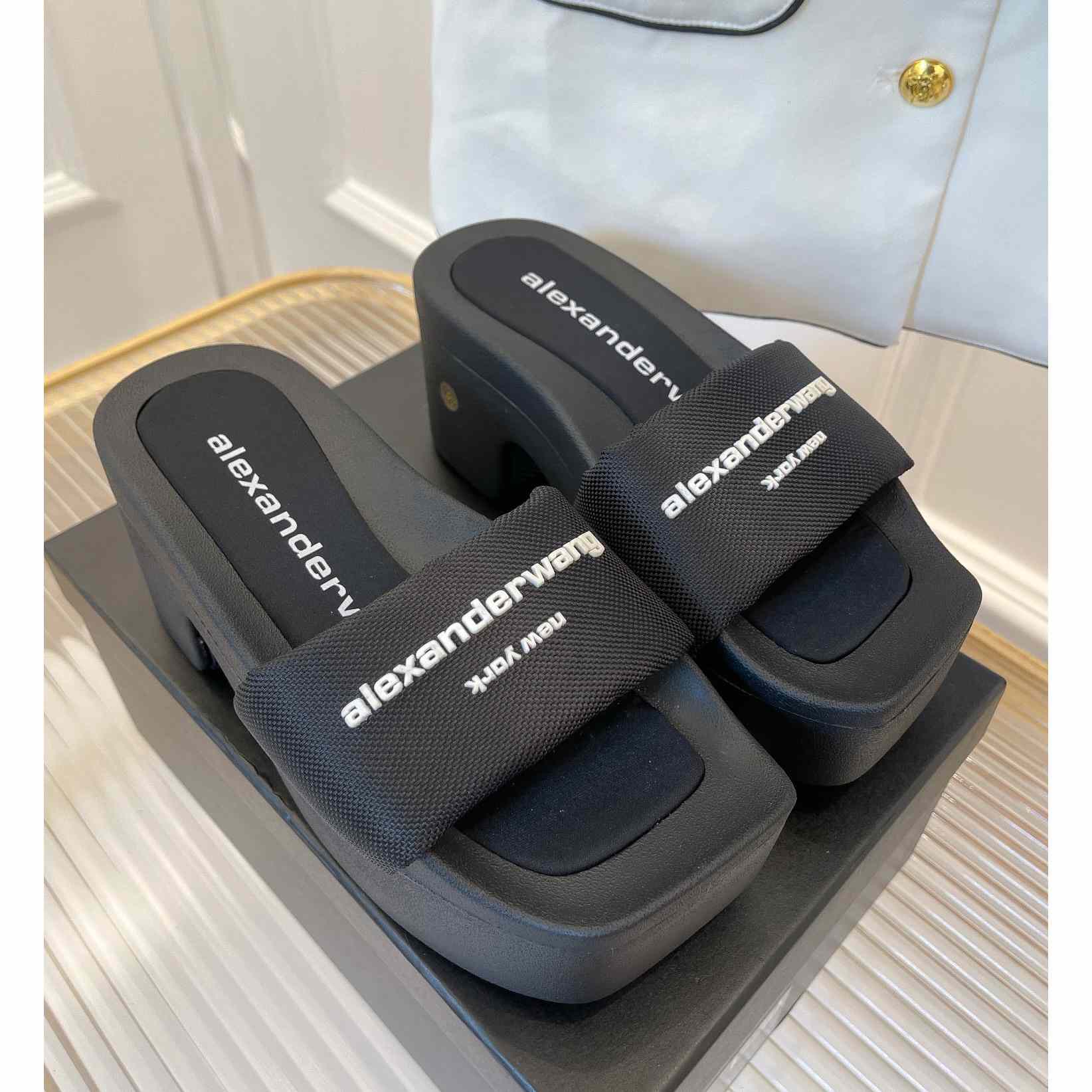 Alexander Wang Aw Platform Slide In Nylon - DopestKickz