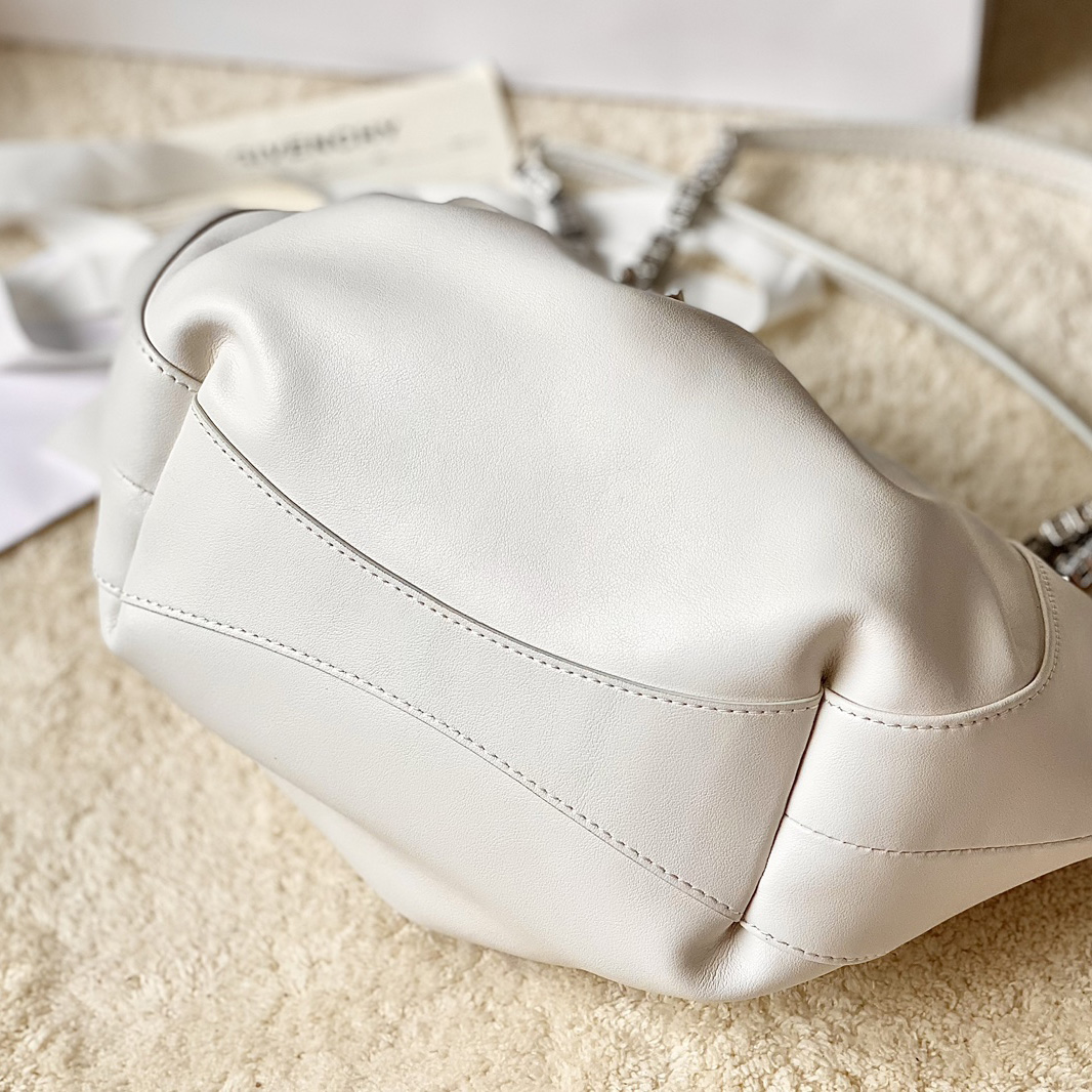 Givenchy Small Kenny Bag In Smooth Leather - Ivory(32-22-17cm) - DopestKickz