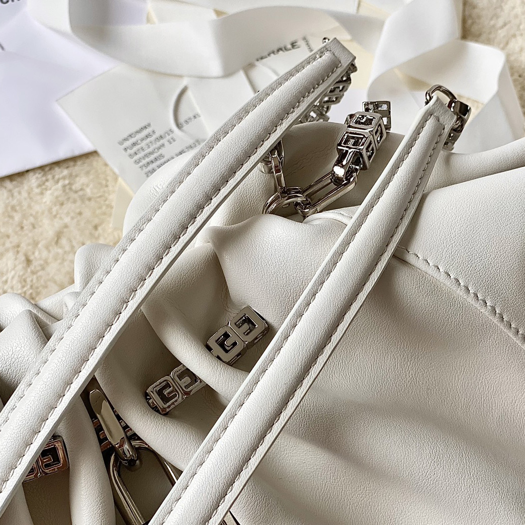 Givenchy Small Kenny Bag In Smooth Leather - Ivory(32-22-17cm) - DopestKickz