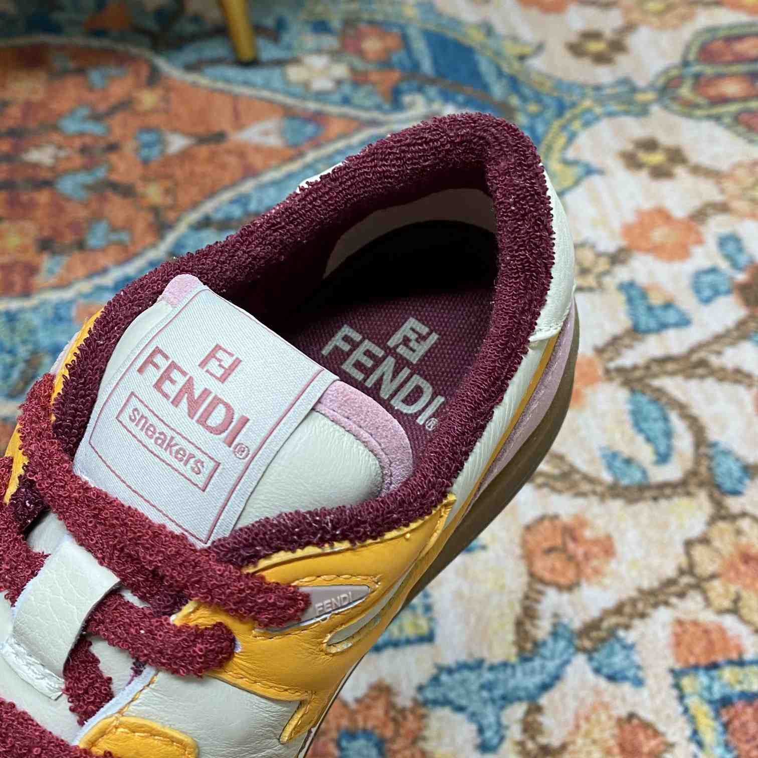 Fendi Match Pink Suede Low-Tops Sneakers  - DopestKickz