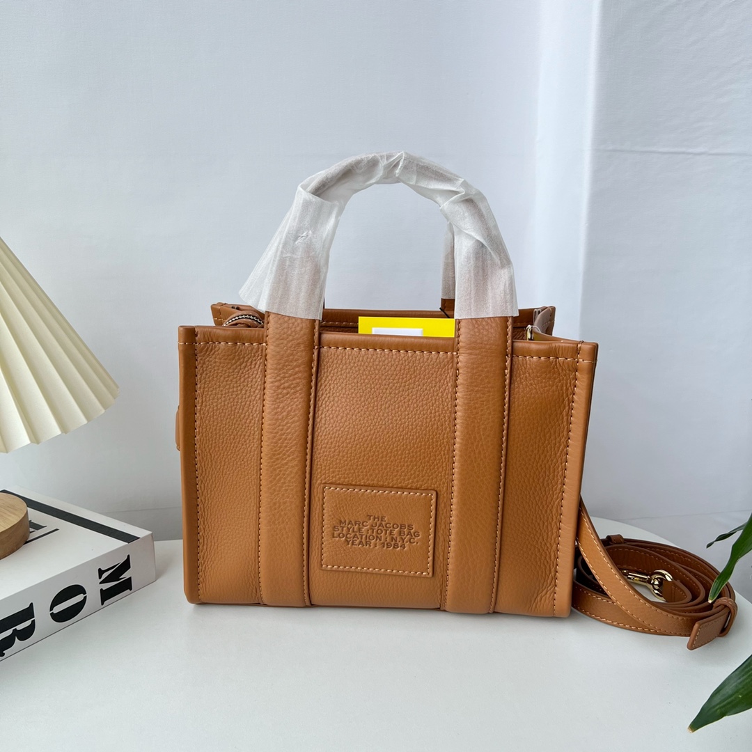 Marc Jacobs The Leather Small Tote Bag(33-27-15cm) - DopestKickz