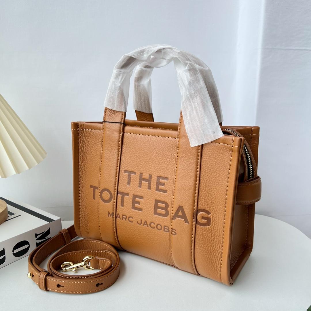 Marc Jacobs The Leather Small Tote Bag(33-27-15cm) - DopestKickz