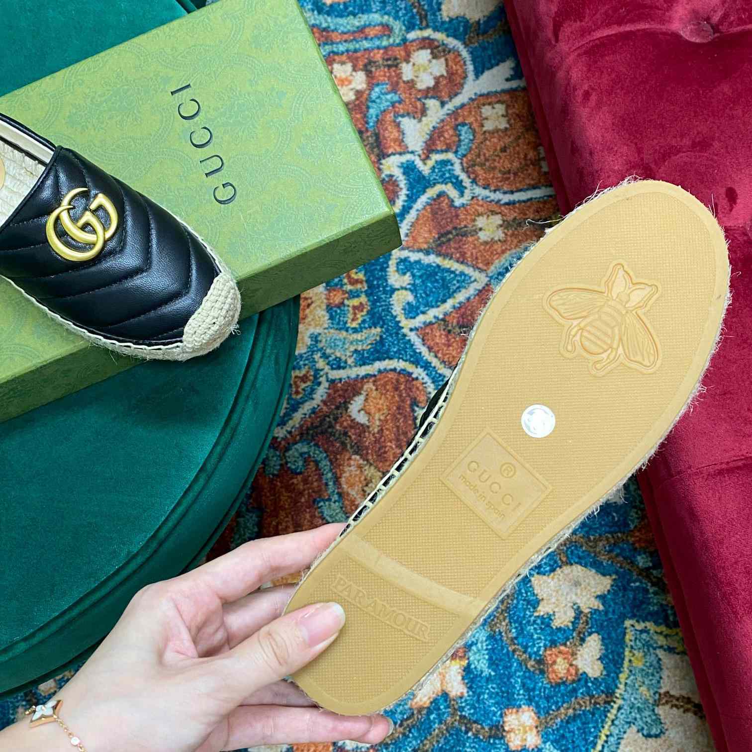 Gucci Leather Espadrille With Double G - DopestKickz