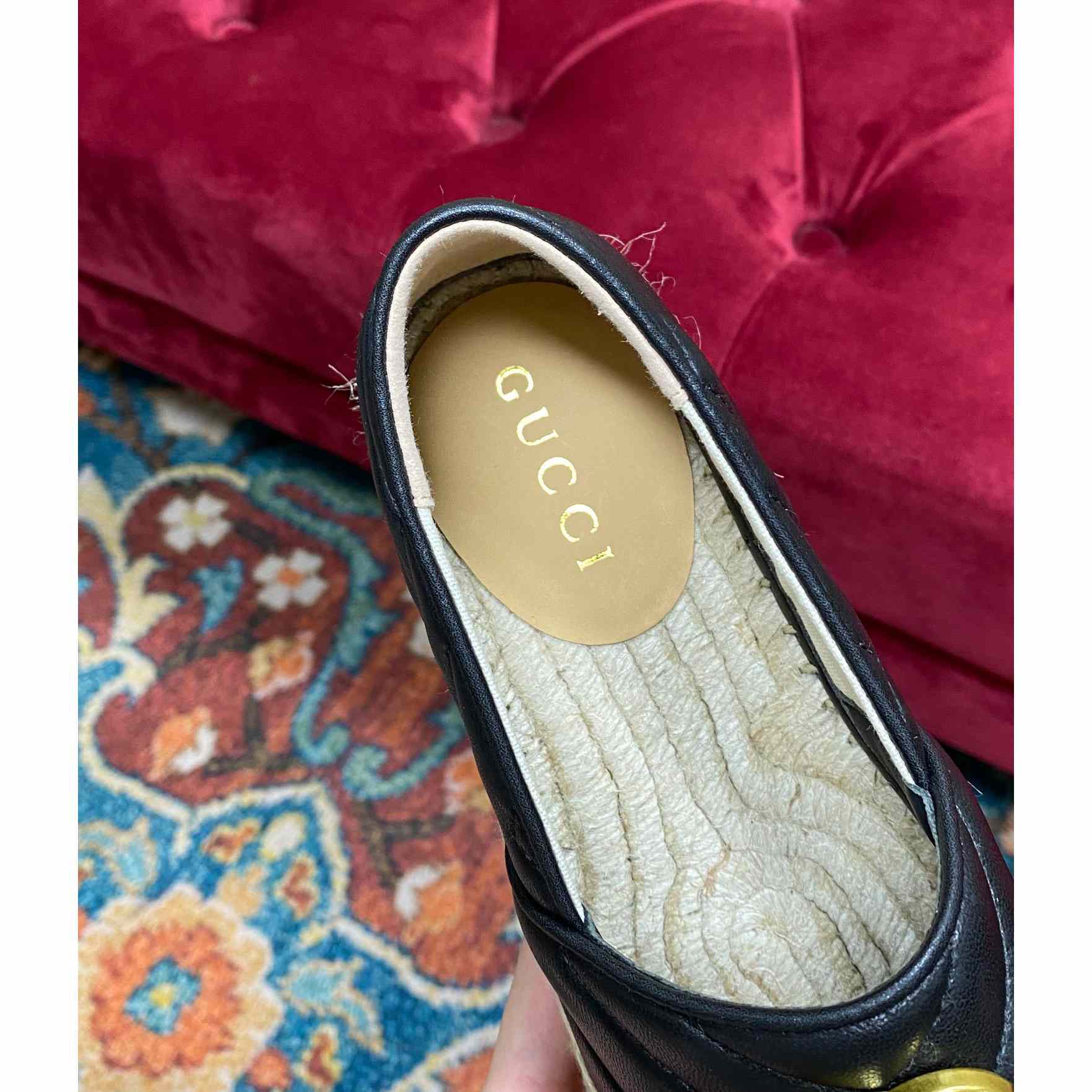 Gucci Leather Espadrille With Double G - DopestKickz