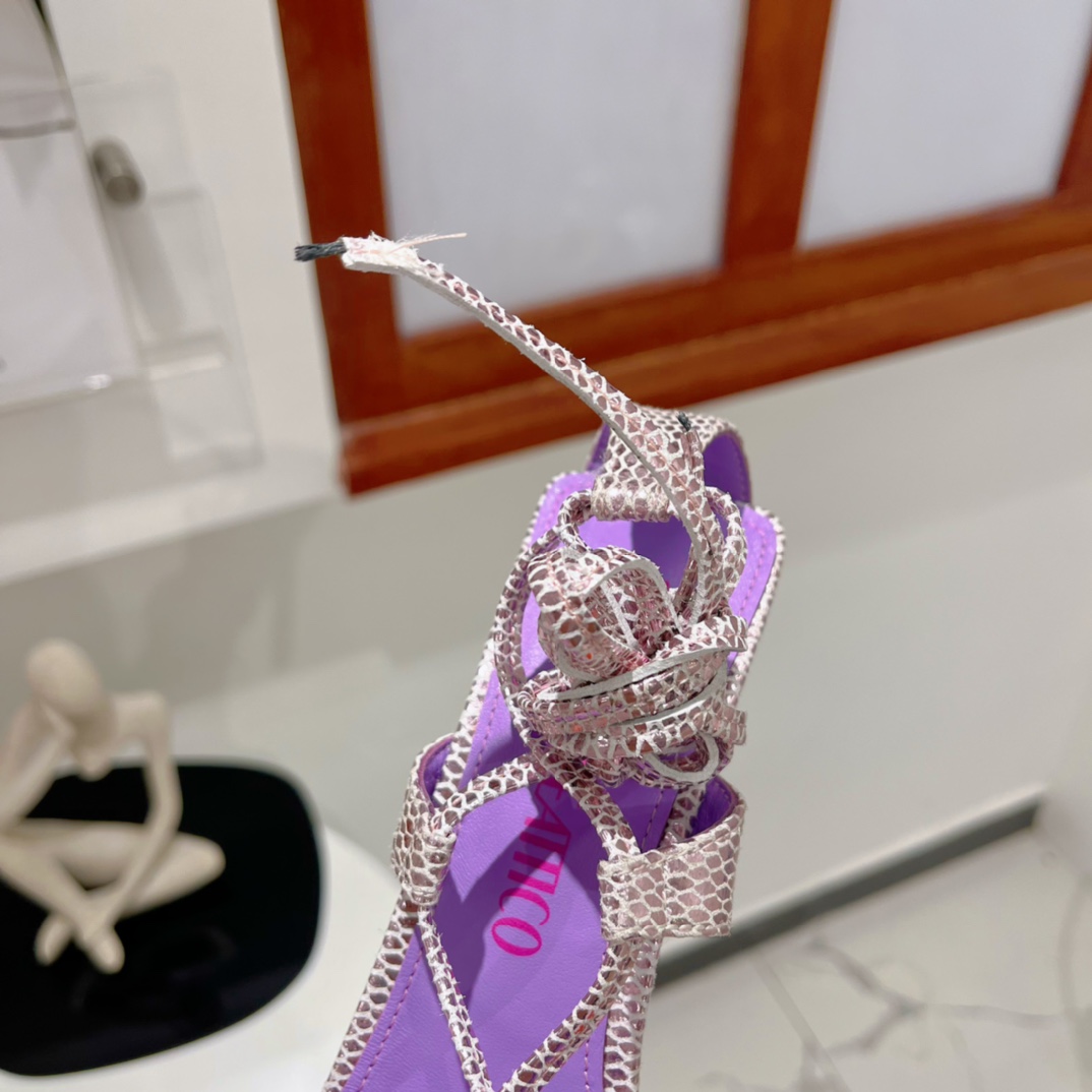 The Attico ''Adele'' Pastel Pink Sandal - DopestKickz